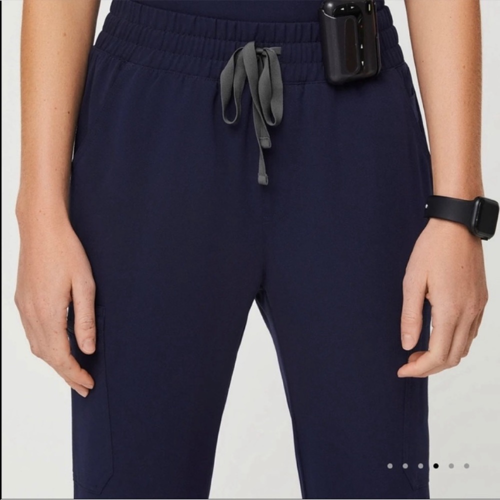 Figs Yola Skinny Scrub Pants XS Navy Blue Workwear Medical Nursing